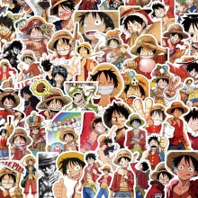 50pcs One Piece Luffy waterproof stickers set