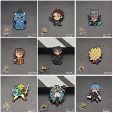 Demon Slayer Dragon Ball Harry Potter Alloy Enamel Brooch Pins