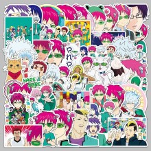 50pcs The Disastrous Life of Saiki K waterproof st...