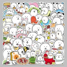 50pcs Chiikawa anime waterproof stickers set
