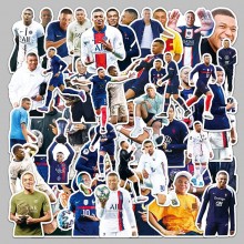 50pcs Kylian Mbappe star waterproof stickers set