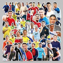 50pcs Cristiano Ronaldo star waterproof stickers s...
