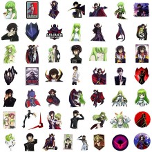 50pcs Code Geass anime waterproof stickers set