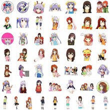 50pcs Non Non Biyori anime waterproof stickers set