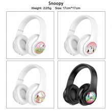Snoopy wireless bluetooth stereo support card earphone headphones