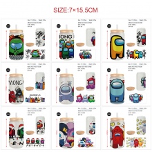 AMONG US game frosted glass cups 350ml/450ml