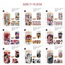 DANDADAN anime frosted glass cups 350ml/450ml