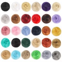 Synthetic Hair Bun Extension Curly Wavy Messy Chig...