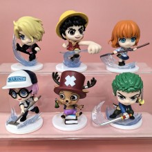 6pcs/set One Piece anime figures(OPP bag)