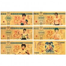 Bruce Lee coin gold banknotes bills(price for 1pcs)