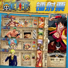 One Piece Luffy Zoro Chopper Laser Ticket Collecti...