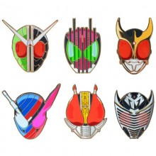 Masked Rider Alloy Enamel Badges Brooch Pins