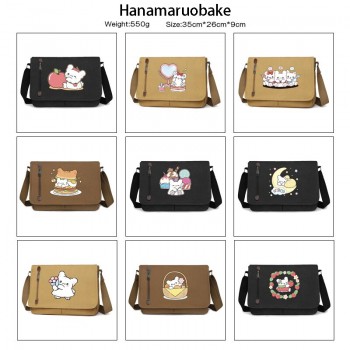 Hanamaruobake anime retro canvas messenger crossbody shoulder bags