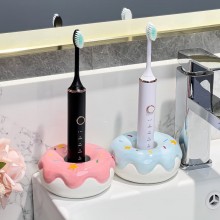 Donut Doughnut Ceramic Toothbrush Holder Storage