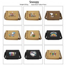 Snoopy anime retro canvas messenger crossbody shoulde...